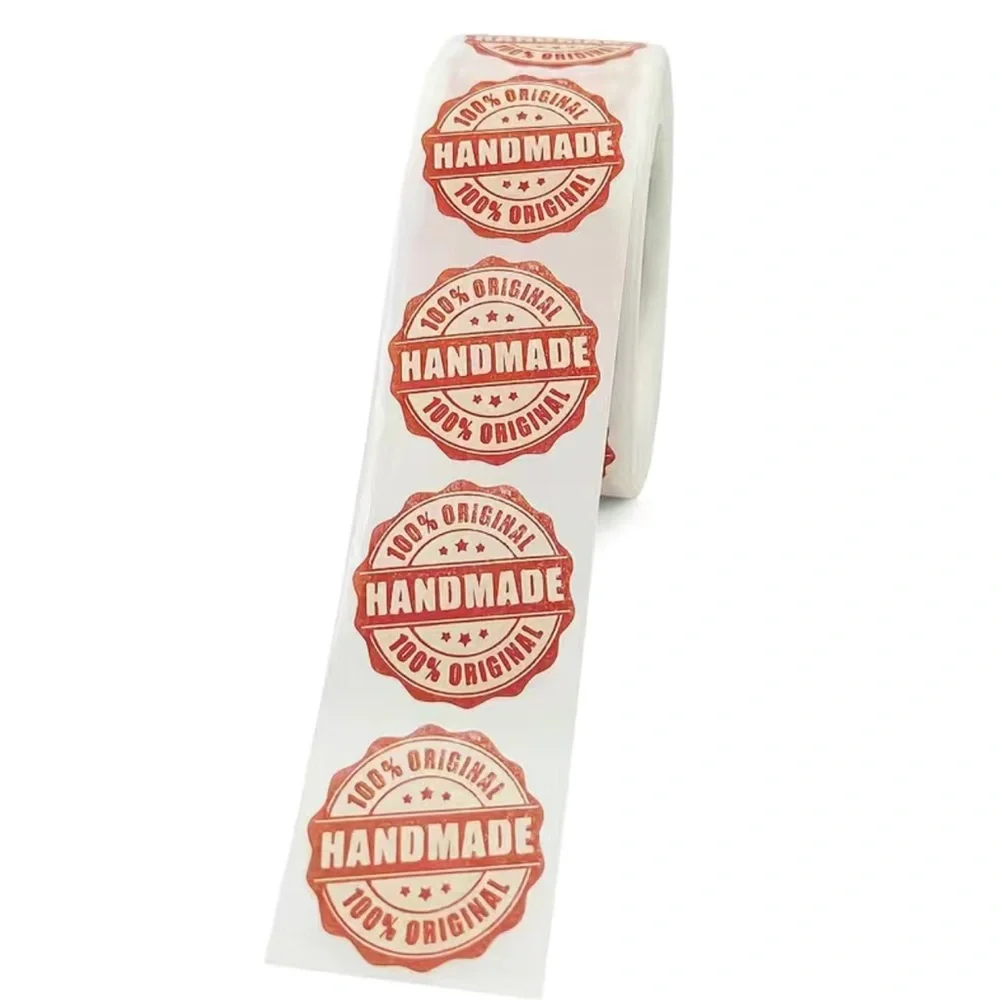 500 Stickers, Handmade, 1 inch, Roll, PRICE IS FIRM
